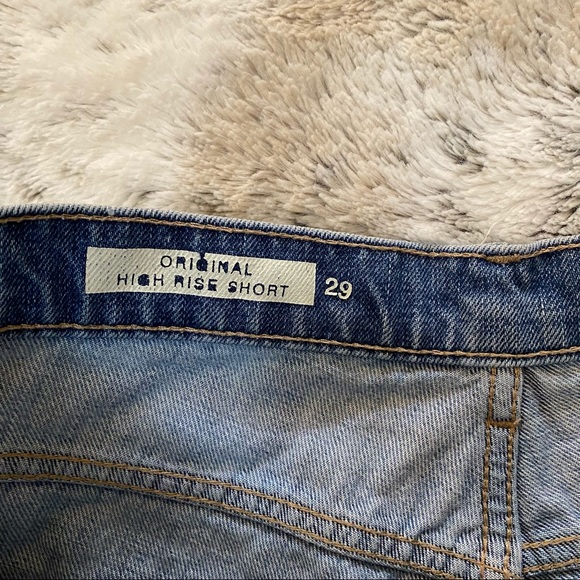 Gap Original High Rise Denim Shorts Light Indigo size 29 - Picture 8 of 8